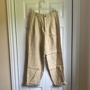 Natural Loose Linen Pants